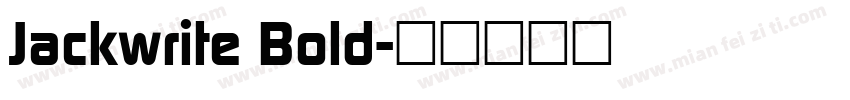 Jackwrite Bold字体转换